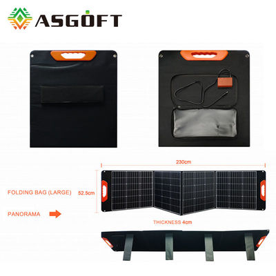 Sistem Panel PV Monokristalin Fotovoltaik Silikon Lipat 200W 300W