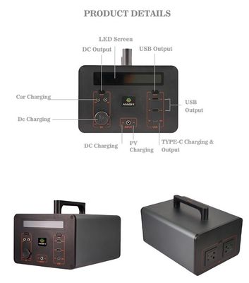 Lifepo4 Battery Generator Powerstation Isi Ulang 1000 Wh 150w 350W 500wh Untuk Mobil Listrik