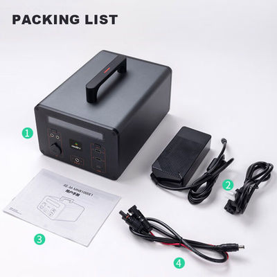 Pengisian Cepat Pembangkit Listrik Tenaga Surya Lithium Lifepo4 Battery Generator 220v 700w untuk Rumah