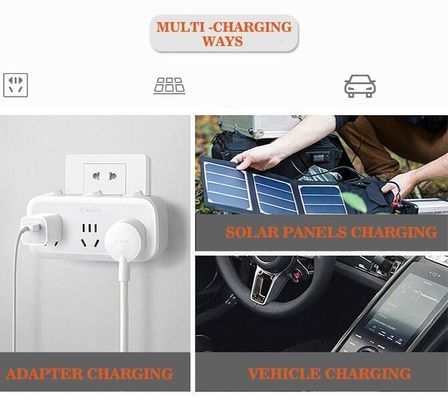 Portable Emergency Power Station Solar Generator 500W 288000mAh DC AC Dengan Led Display
