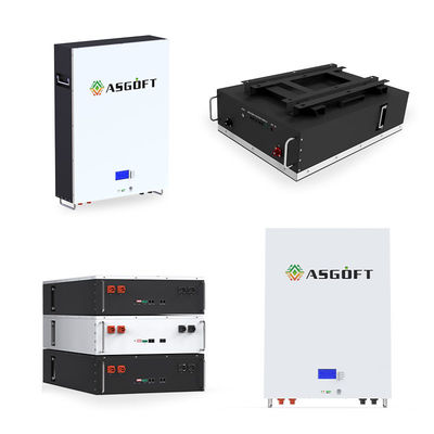 Sistem Penyimpanan Energi Surya Terpasang di Dinding Baterai Lfp 5kw 10kw 51.2v 48v 100ah Lifepo4 Powerwall