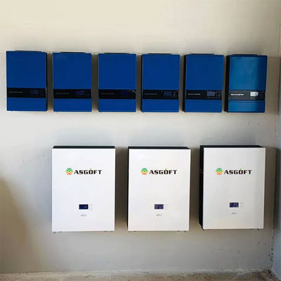 Off Grid Solar Home RV Powerwall Wall Sistem Penyimpanan Baterai 100ah 5kw 48v