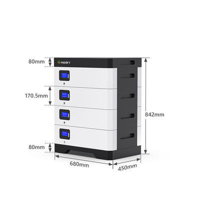51.2V Lifepo4 10kwh 5Kwh 100Ah 200Ah 300Ah Baterai Lithium Off Grid Untuk Energi ESS Rumah