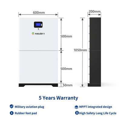8000 Cycle 280ah Solar Stackable 48v Lifepo4 Energy Storage Battery Powerwall Untuk Rumah Tangga