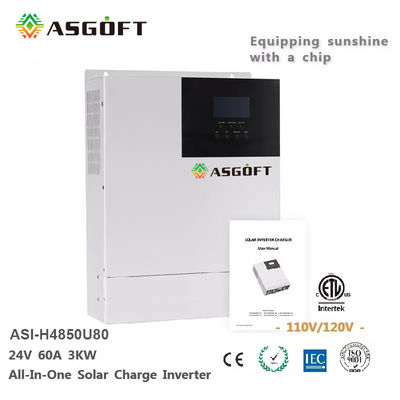 3Kw 4Kw 5Kw 6Kw Fase Tunggal Di Off Grid MPPT Solar Inverter 220V ODM