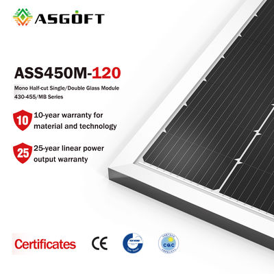 300w 450w 460w Mono PERC Panel PV 12v Dengan Baterai Surya