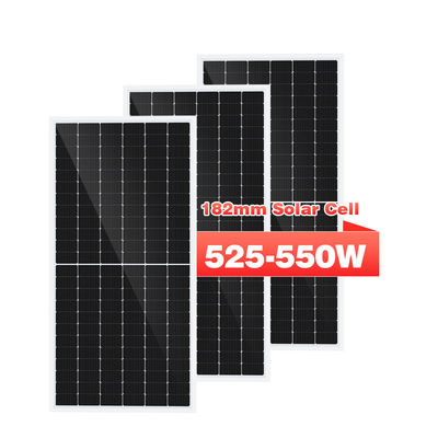 Sistem Panel Surya Mono Bifacial 450w 500w 540w Transparan Untuk Rumah