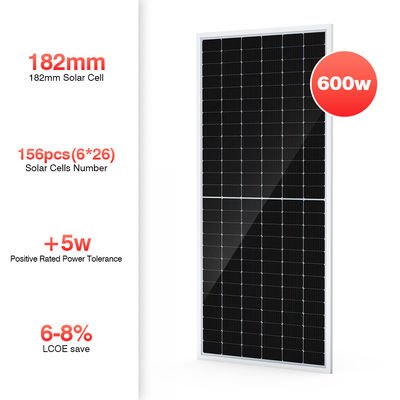 Full Black Off Grid 600 Watt Solar Photovoltaic Monocrystalline PV Panel System Untuk Listrik Rumah