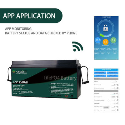 Baterai ASGOFT Lipo4 Lifepo4 100ah 150AH Paket Baterai Li Ion 12 Volt