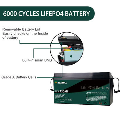 Deep Cycle Isi Ulang LFP 24v 12V Paket Baterai Lithium 300ah 200ah 150ah 50ah 100ah