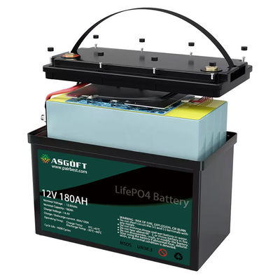Paket Baterai Lithium 180ah Lifepo4 12V Isi Ulang Deep Cycle ODM