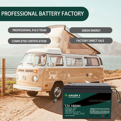 Paket Baterai Lithium 180ah Lifepo4 12V Isi Ulang Deep Cycle ODM