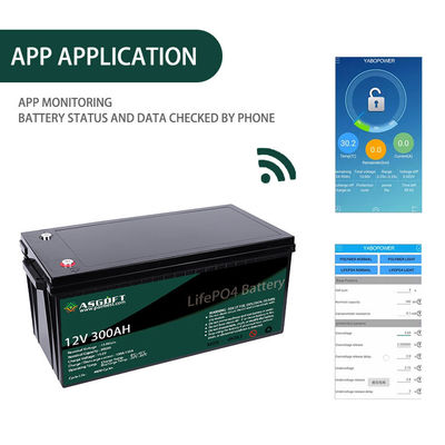 Paket Baterai Litium ASGOFT 12V 300ah 12 Volt Lifepo4 Litium Ion