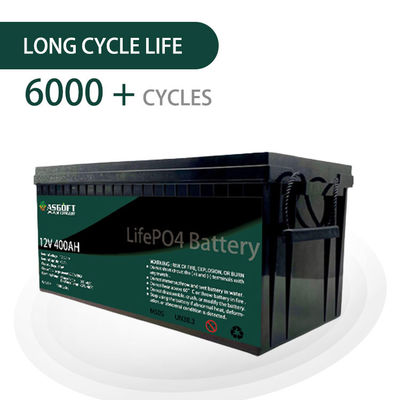 ASGOFT Solar Energy Lifepo4 12V Lithium Battery Pack Paket 400ah Untuk Kereta Golf RV