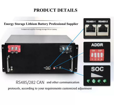 Paket Baterai Lifepo4 48V Premium Deep Cycle Lithium-Ion 5KWh 10KWh 50Ah 100Ah 200Ah