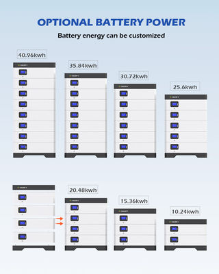 UN38.3 BMS Lifepo4 Lithium 3 Phase Powerwall Penyimpanan Energi Baterai Surya