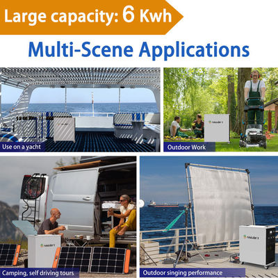 Asgoft 3kw 6kwh 25.6v 235ah Charger Portabel Rumah atau luar ruangan Semua Dalam Satu Generator Surya