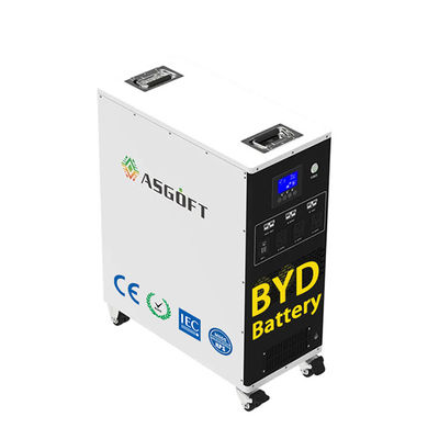 6KWH Lifepo4 dari Grid Hybrid Inverter 3kw Sistem Penyimpanan Energi Surya
