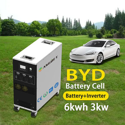 Solar Charged Portable Power Bank 6Kwh Battery dan 3Kw Inverter Portable Mobile Power