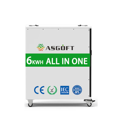 6Kwh lifepo4 Baterai &amp; 3KW Inverter Outdoor Pengisian Bank Daya Portabel