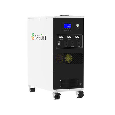 Baterai Lithium ion 6kwh Semua dalam Satu pembangkit listrik portabel Hybrid Inverter 3kw