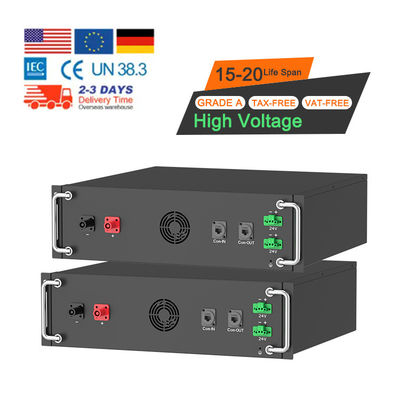 Tegangan Tinggi 15kwh-750kwh Lithium Iron Battery Pack Lifepo4 51.2v 100Ah Rack Mounted Battery Lithium Ion Battery