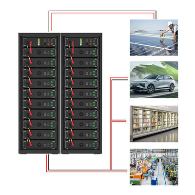 Tegangan Tinggi 15kwh-750kwh Lithium Iron Battery Pack Lifepo4 51.2v 100Ah Rack Mounted Battery Lithium Ion Battery