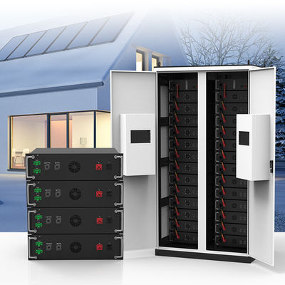 15kwh-750kwh Komersial rak lemari Tegangan Tinggi Sistem penyimpanan energi surya