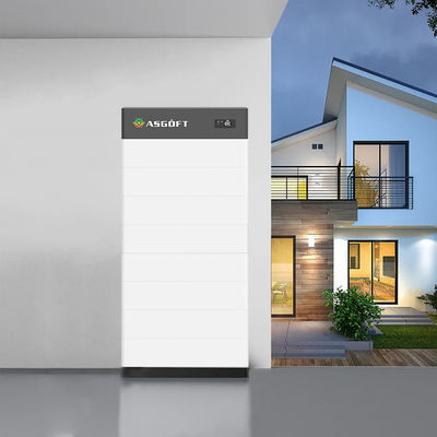 Sistem penyimpanan energi rumah bertekanan tinggi 15kwh-40kwh 100Ah baterai lithium ion baterai surya yang dapat ditumpuk
