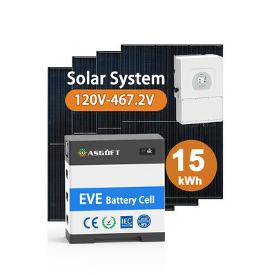 Baterai Surya Tegangan Tinggi 15kw-40kw Sistem Energi Surya Rumah Tangga Bank Daya Surya Dengan Baterai Litium