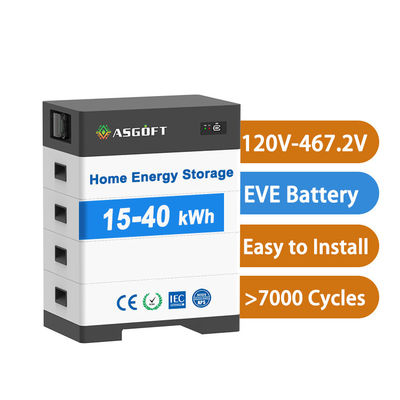 Baterai Surya Tegangan Tinggi 15kw-40kw Sistem Energi Surya Rumah Tangga Bank Daya Surya Dengan Baterai Litium