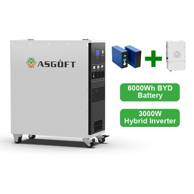 Stasiun Listrik Portable 3000w All-in-One Inverter Lifepo4 Lithium Baterai 90-450VDC MPPT Tegangan Operasi