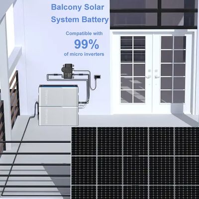 Balkon Power Station 800W Micro Inverter Balkon Baterai Sistem Surya 1000W
