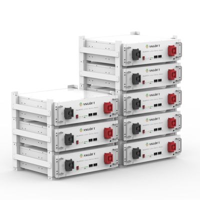 Metal Case 51.2 V 100ah LiFePO4 Baterai Lithium Baterai ditumpuk Sertifikasi UL