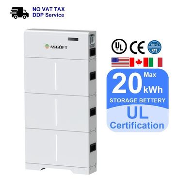 Baterai LiFePO4 Tegangan Tinggi 20kwh Baterai Ion Litium
