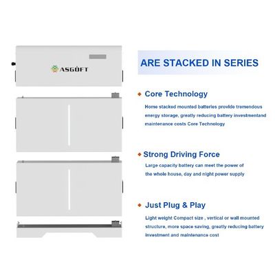 Sertifikat UL Penggunaan Rumah 5kw 10kw 20kw Solar PV Storage LiFePO4 Lithium Battery