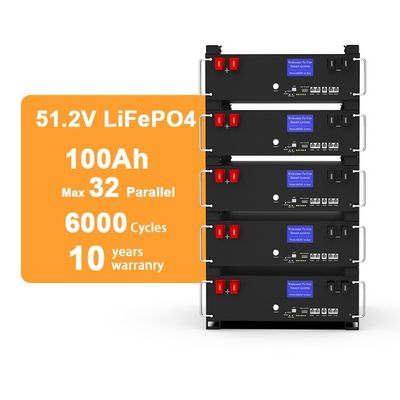 51.2v 100ah Lifepo4 5kw 10kw 20kw Energi Terbarukan Lifepo4 Lithium Battery Pack