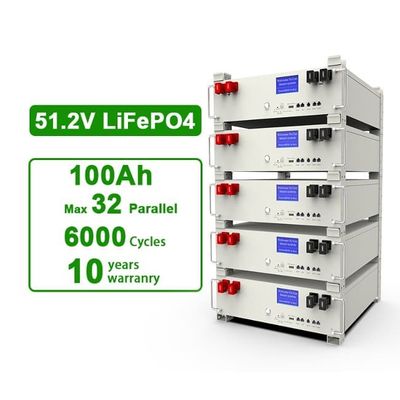 CE Stackable 5kwh Lifepo4 Hybrid Home Energy Storage Lithium Iron 100Ah Baterai