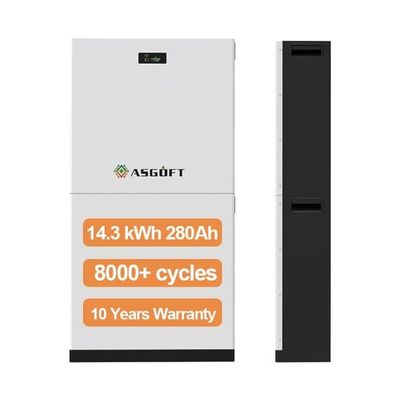 8000 Siklus Baterai Surya LiFePO4 51.2V 280Ah Baterai penyimpanan energi 15Kwh
