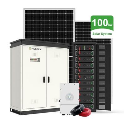 Sistem Energi Surya Hibrida 50Kw 100Kw Dengan Baterai 100kWh