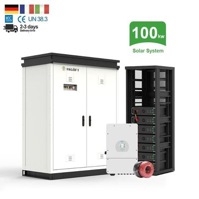 Baterai Sistem Penyimpanan Energi Generasi Surya Microgrid 50kWh 100kWh Off Grid