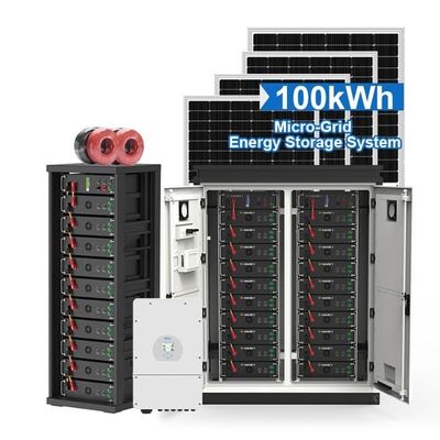 50Kw 60Kw 70Kw 100Kw Off On Grid Sistem penyimpanan energi surya dengan baterai lithium